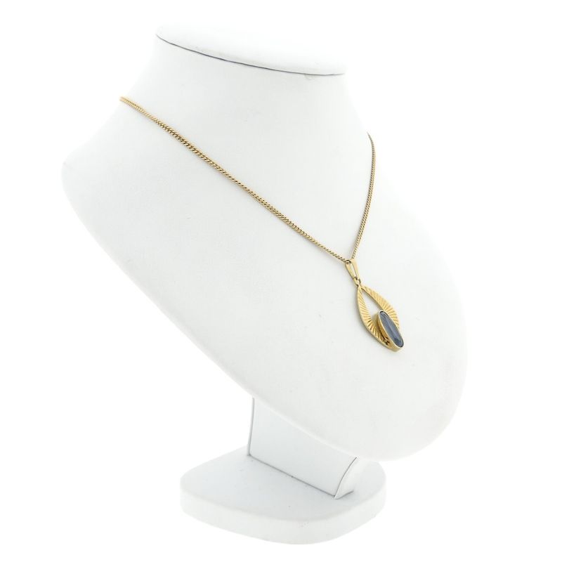 Image 5 of Gold pendant with Aquamarine