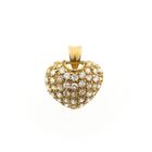 Image 1 of Gold heart pendant with zirconia
