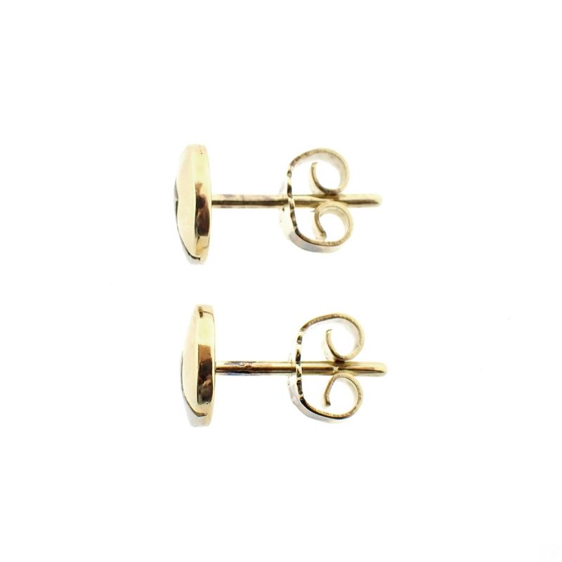 Image 5 of Two-tone gold stud earrings