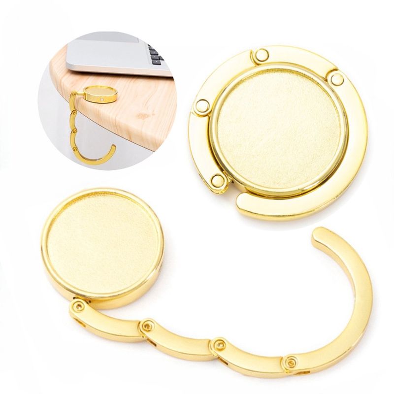 Afbeelding 6 van Luxe Tassenhanger Goudkleur – Handige Tafelhaak voor Handtas