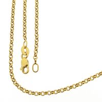Gold anchor link necklace | 60 cm