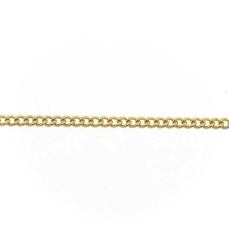 Image 7 of Gold gourmet link chain | 46 cm
