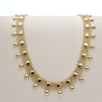 Gold women's necklace; Vintage | 45 cm