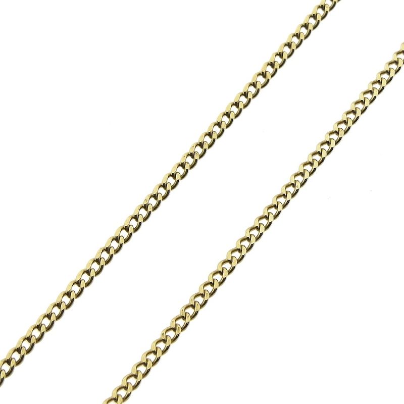 Image 6 of Gold gourmet link chain | 54 cm