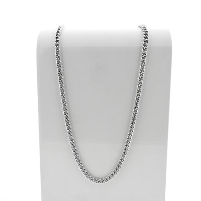 Image 1 of Silver gourmet link chain.