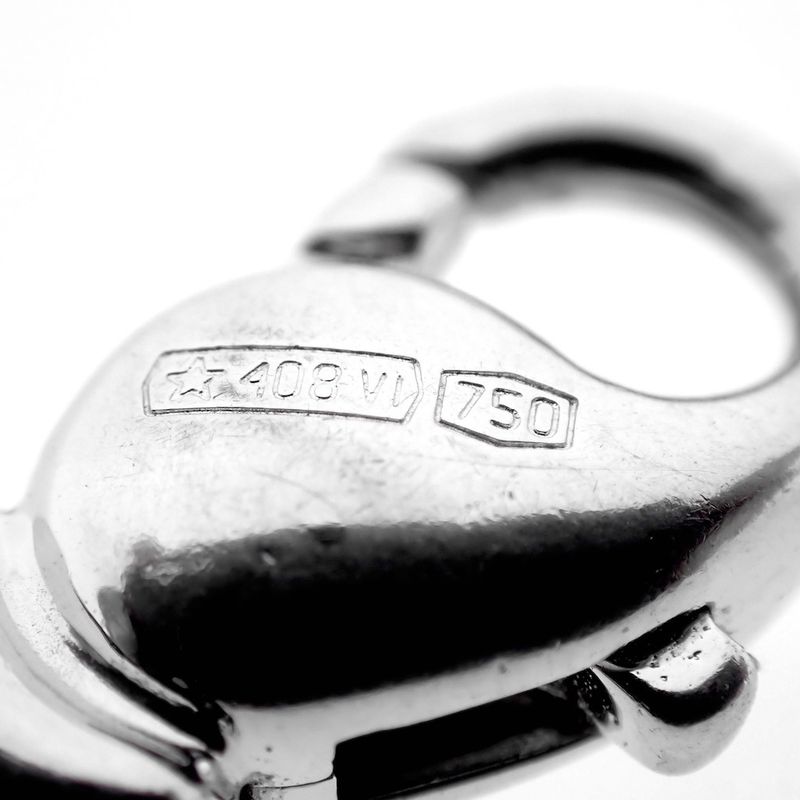 Image 8 of 18K white gold fantasy link bracelet | 19.0 cm | Chimento