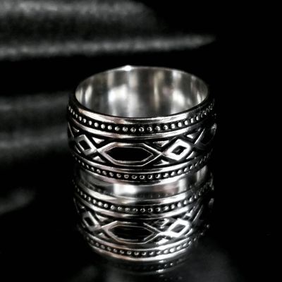 Image 2 of Silver patinated men's ring