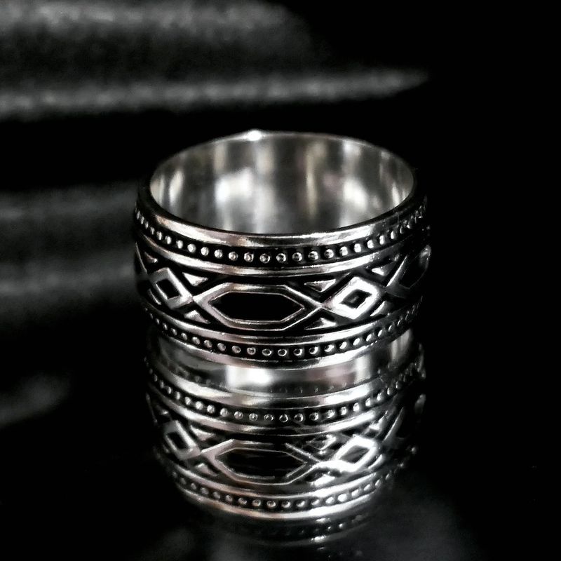 Image 2 of Silver patinated men's ring