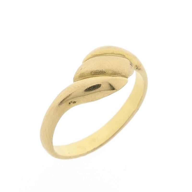 Image 1 of Gold ring with a domed design