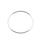 Image 3 of White gold twisted bangle | Ø 60 mm