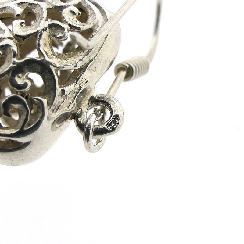 Image 4 of Silver earrings with heart