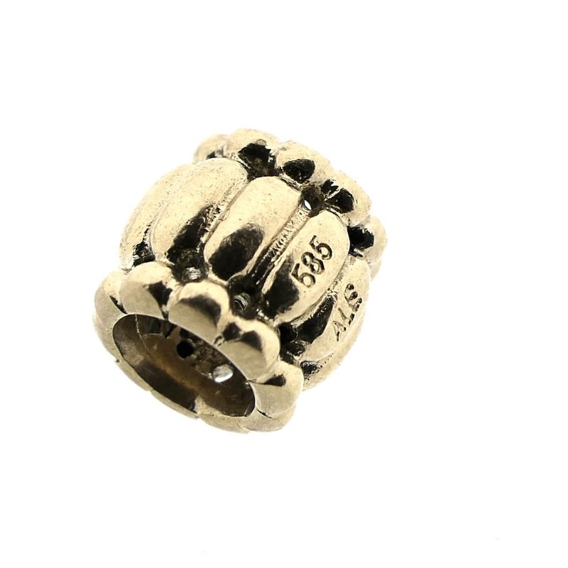 Image 5 of Pandora charm; Gold; Golden Barrow