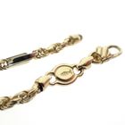 Image 4 of Two-tone gold Figarope link chain; Cento Group