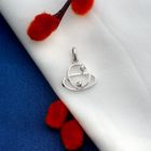 Image 2 of White gold fantasy pendant with diamonds | 0.04 ct.