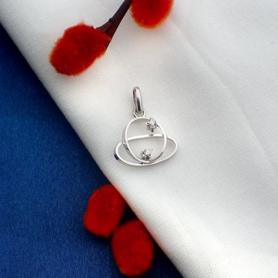 Image 2 of White gold fantasy pendant with diamonds | 0.04 ct.