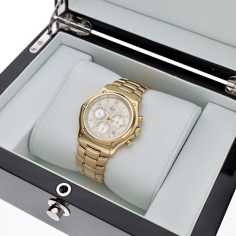 Image 19 of Ebel 1911 Le Modulor Chronograph E8137240; 18k gold men's watch