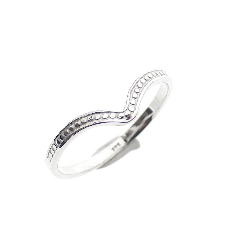 Image 7 of Silver V-shaped ladies ring