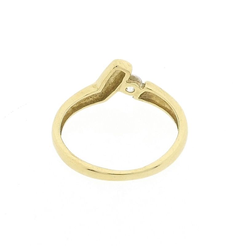 Image 6 of Golden fantasy ring with zirconia.