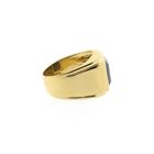 Image 5 of Gold men's signet ring with onyx; pinky ring