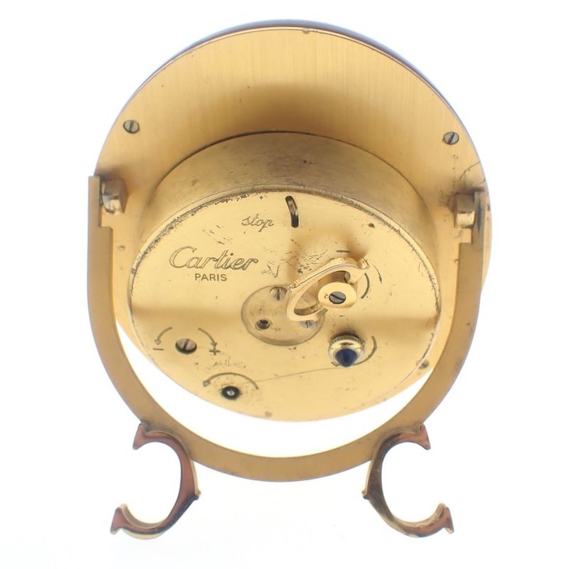 Image 5 of Cartier Baignoire Table Clock/Alarm Clock; Enamel; Mechanical