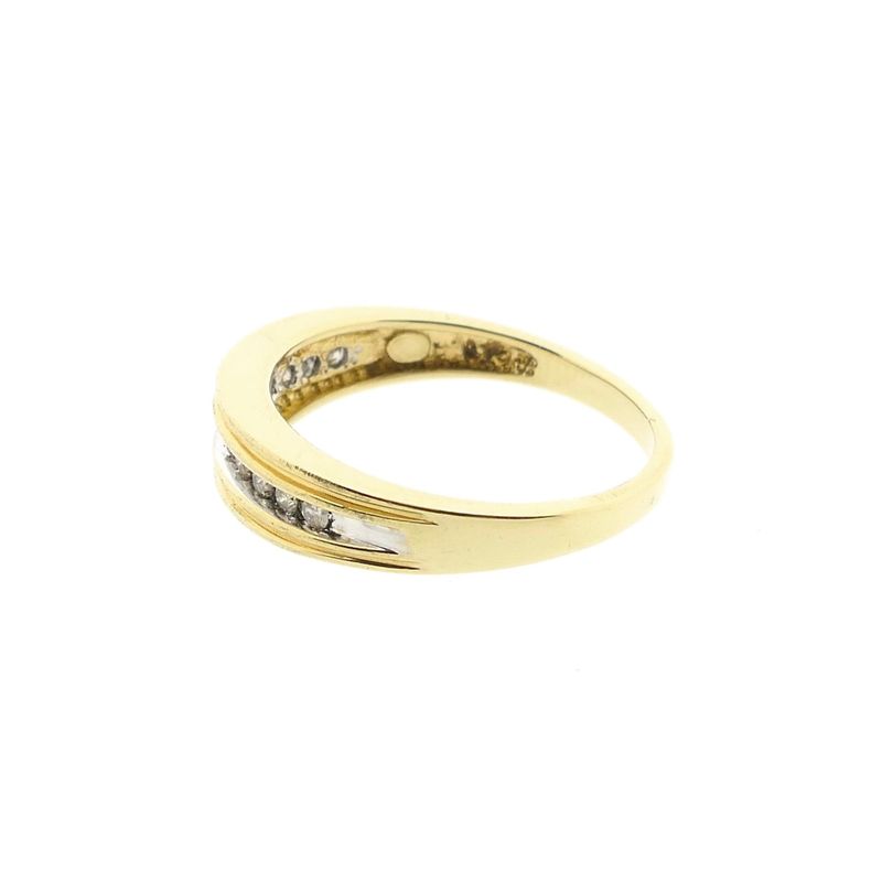 Image 7 of Bicolor Gold Ring with Zirconia