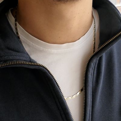 Gold closed Figaro link chain Image 2 of Gold closed Figaro link chain