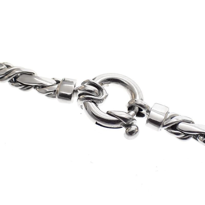 Image 4 of White gold fantasy link necklace | 41 cm