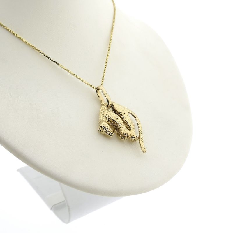 Image 8 of 18 carat gold panther pendant