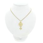 Image 3 of Gold pendant of a Huguenot cross