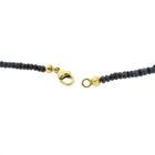 Image 4 of Multi-colored sapphire bead necklace with gold clasp