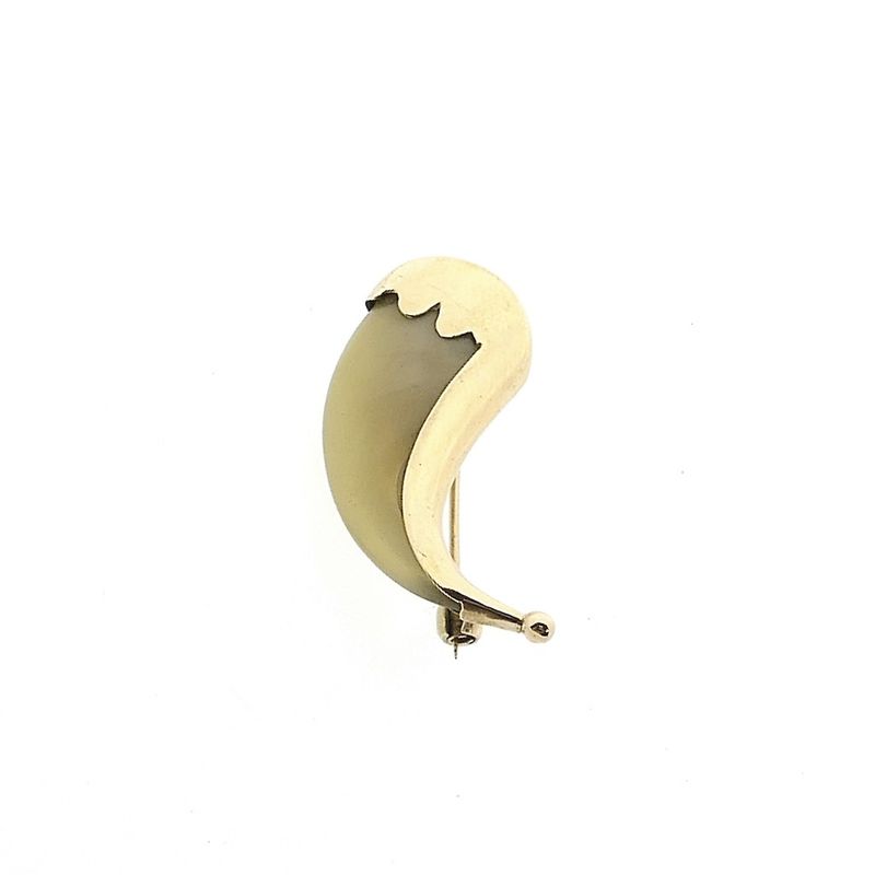Image 1 of 9 carat brooch with tiger nail