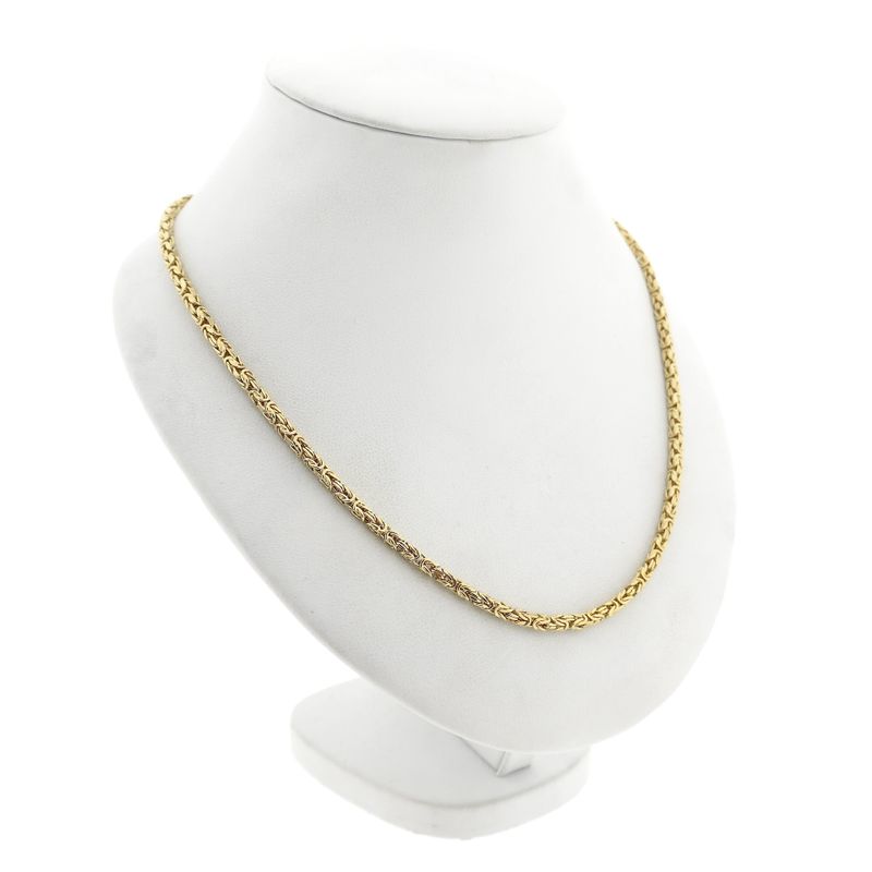 Image 9 of Bicolor Gold Falcon Eye Link Necklace