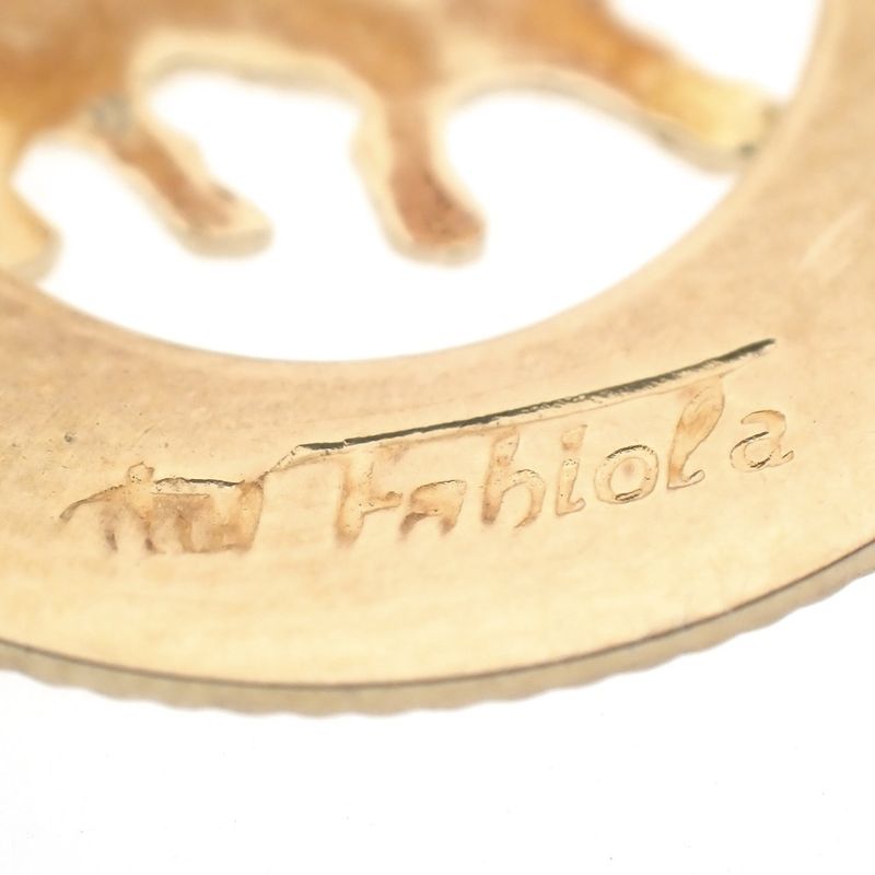 Image 8 of Gold zodiac sign pendant; Leo | Fabiola