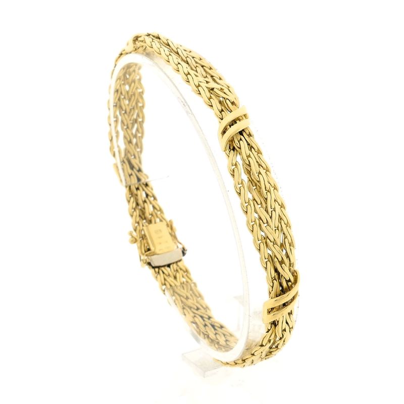 Image 1 of Gold fantasy link bracelet