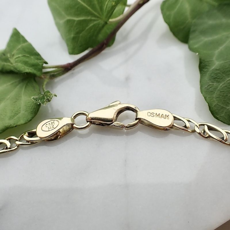 Image 5 of Golden fantasy link chain | 51 cm