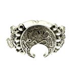 Image 1 of Silver wide bohemian bracelet | Ø 63 mm