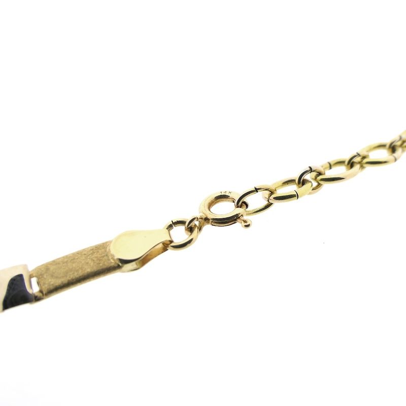 Image 4 of Two-tone gold fantasy link necklace | 42.5 cm - 46.5 cm