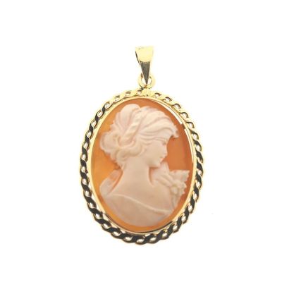 Gold pendant with cameo Image 1 of Gold pendant with cameo