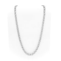Silver Robust Flat King Link Chain