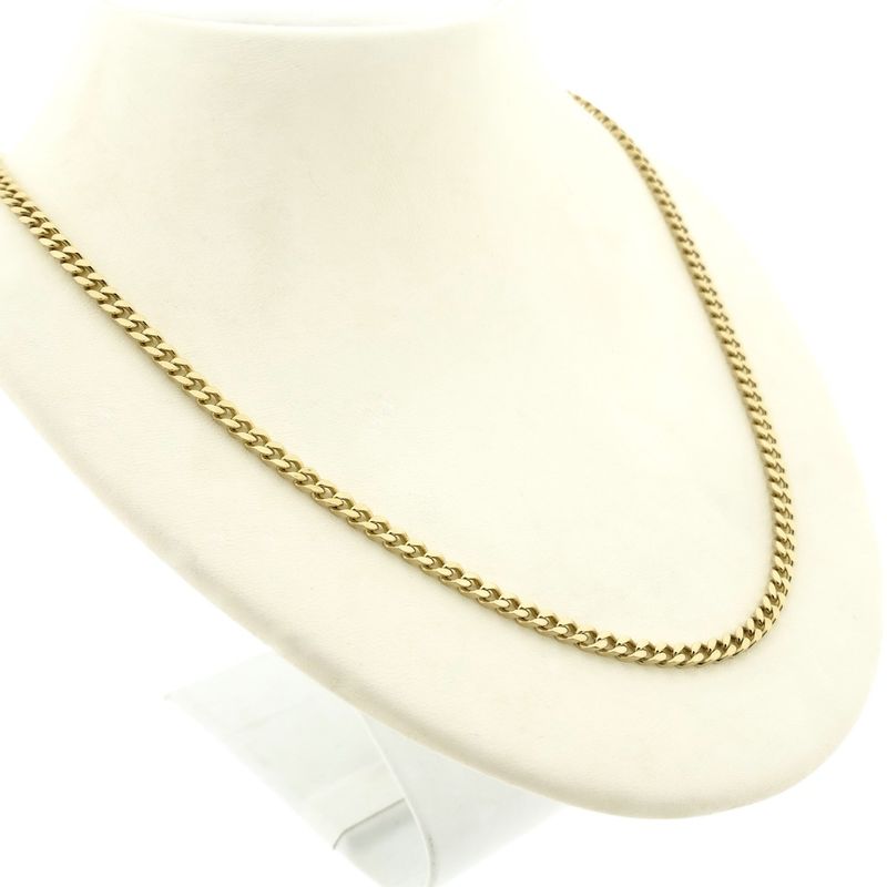 Image 4 of Gold gourmet link chain | 47.5 cm