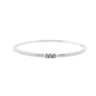 Image 4 of White gold bangle with 0.15 ct. diamond | Ø 60.7 mm