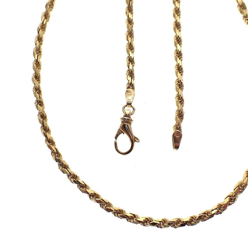 Image 7 of Gold twisted link chain | 46 cm
