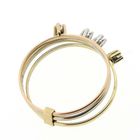 Image 5 of Tricolor gold ring with zirconia