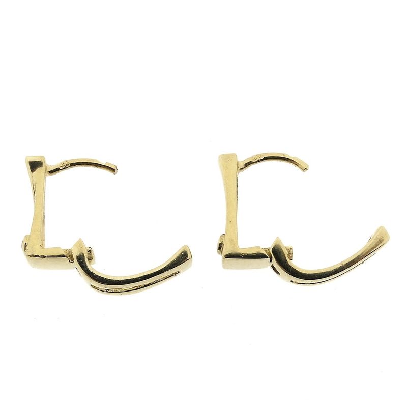 Image 6 of Gold stud earrings with zirconia
