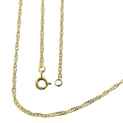 Image 1 of 18K Gold Twisted Link Chain | 42 cm