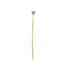 Image 1 of Two-tone gold lapel pin, tie pin with diamond | 0.08 ct.