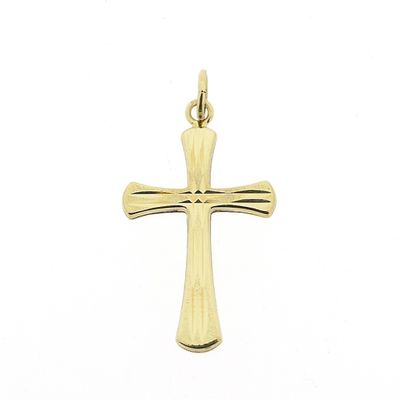 Image 1 of Gold pendant of a cross