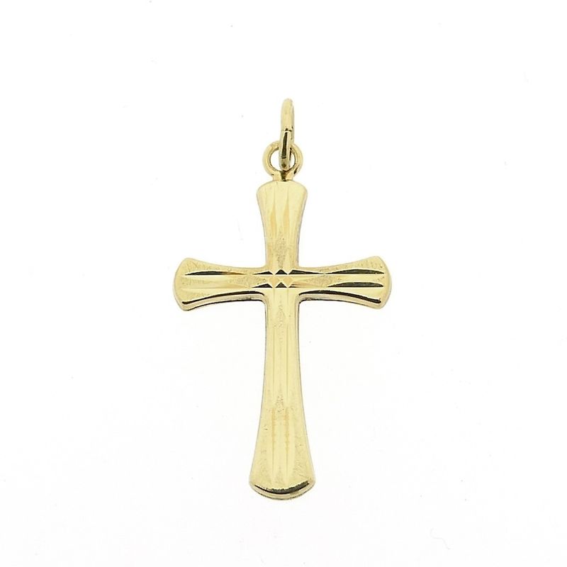 Image 1 of Gold pendant of a cross