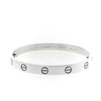 18K white gold LOVE bracelet; Cartier | Ø 54.5 mm