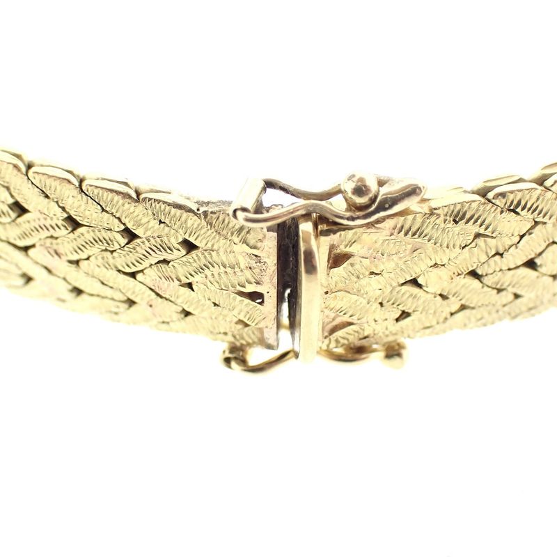 Image 5 of Vintage gold bracelet with diamonds approx. 0.20 ct.